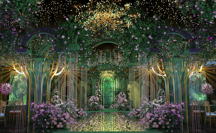 华宁奇妙森林婚礼堂效果展示