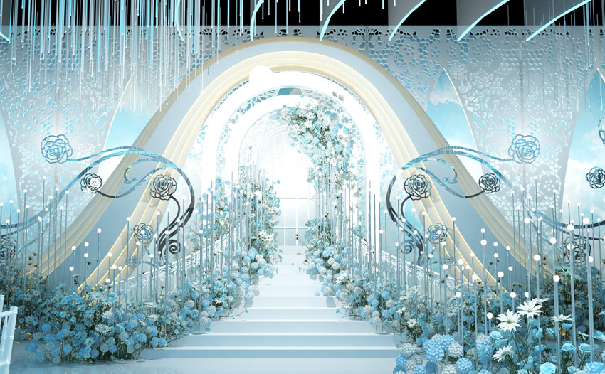 华宁釡香烙馍村水晶厅效果展示